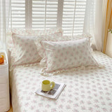 100% Cotton Pillowcase Ruffles Pillow Cover 48x74cm Pillowslip 2pcs Rectangle Cushion Cover for Bed Printed Pillow Case