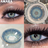Popxstar  1 Pair Fashion Color Contact Lenses for Eyes Brown Lenses Colorcon Blue Lenses Yearly Beautiful Grey Eye Pupils Lens