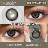 Popxstar  2pcs High Quality Color Contact Lenses for Eyes Cosmetic Gray Lenses Contact Fashion Beauty Pupil Eye Contacts Yearly