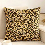45x45cm Home Decor Animal Print Pillow Cover Leopard Tiger Zebra Cattle Cushion Cover for Living Room Sofa Decor Pillowcase