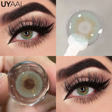 Popxstar  Color Contact Lenses For Eye Cosmetic Black Lens Makeup Beauty Green Eyes Contact Natural Brown Contact Eyes Makeup