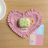 Popxstar Fashion Simple Big Pink Blue Dots Polka Point Pattern Glossy Earphone Case with Ring Cover for AirPods 1 2 3 4 Pro Pro2