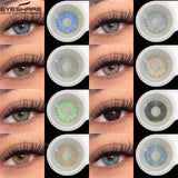 2pcs Natural Color Contact Lenses for Eyes Soft Lenses Colorful Beauty Pupils Gray Brown Contacts Yearly Blue Eye Lens