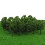 Popxstar 20Pcs 7cm Model Trees Micro Landscape Decor Scale Architectural Model Train Layout Tree Building DIY Ature Toys Decor