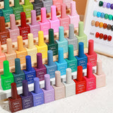 popxstar Mxsi 15ml Gel Nail Polish Neon Brown Royal Blue Red Green Pastal Nude Nail Art Varnish Gel Lacquer Top Coat UV Gel Nail Not Set