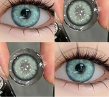 Popxstar New Natural 2-Piece Color Contact Lenses Blue Green Beautiful Pupil High Quality Soft Lenses Diopters Myopia Degree Year