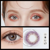 Popxstar Hot Selling 2pcs Myopia Color Contact Lenses Prescription High Quality Eyes Colored Contacts with Degree Yearly
