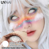 Popxstar Halloween Cosplay Cosmetics Color Contact Lenses Red Color Lens Anime White Lenses Big Eye Lenses