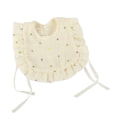 Popxstar 100% Cotton 4-Layer Gauze Retro Lace Ruffle Vest Bib For Boys And Girls Baby Bib Waterproof Baby Bib Baby Vest Bib