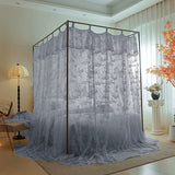 New Summer 2 Layers Mosquito Net for Home Decor with Bracket Princess Palace Bed Curtain Tent for Girls Room