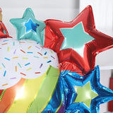 Popxstar 42IN Extra Large Gift Box Cake Aluminum Film Balloon