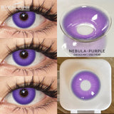 1pair Green and Red Anime Cosplay Colored Contact Lenses for Cosplayers: Daily, Party, and Eye Beauty Makeup Contacts
