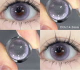Popxstar 1 Pair Hot sales Color Contact Lenses with Diopter Myopia Eyes Natural Contact Lenses Purple Brown Lenses Makeup Annual