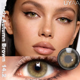 1Pair NEW Color Contact Lenses For Eyes Beauty Pupils Natural Pupils Brown Contact Lenses Soft Colorful Cosmetics Gray Len