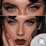Popxstar 1pair Color Contact Lenses New Color Contact Lenses For Eyes Brown Contacts Lense Eye Yearly Use Beauty Makeup for Eyes