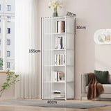 Popxstar Dustproof Wardrobe 6/5 Layers High Capacity Bedroom Open Storage Cabinet Simple Assembly Partition Bookshelf Closet Organizer