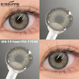 1pair Colored Contact Lenses Blue Eyes Lenses Gray Beautiful Pupils Natural Brown Eye Contact Green Makeup Lens Yearly