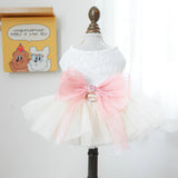 Various Pink Cat Princess Dress Puppy Bridal Party Attire Pet Skirt Tulle Skirt Costume for Small Dogs Cats