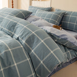 Popxstar  Winter Flannel Solid Color Duvet Cover for Winter Soft Warm Keep Warm Bed Quilt Covers Milk Velvet Queen King Bed Home Textiles
