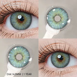 Popxstar  1 pair Blue Lenses Color Contact Lenses for Eyes Gray Pupils Soft Natural Contact Lens Makeup Cosmetci Pupil Eye Lens
