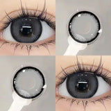 Popxstar 2PCS Korea Colored Contact Lenses Myopia Degree -0.00 to -8.00 Gray Eyes Beauty Pupil Brown Makeup Lens Fast Shipping
