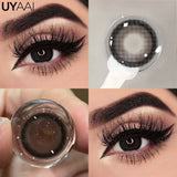 Popxstar  Color Contact Lenses For Eye Cosmetic Black Lens Makeup Beauty Green Eyes Contact Natural Brown Contact Eyes Makeup