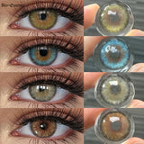Popxstar  1 Pair Colored Contact Lenses 1 Year Fashion Contact Lenses for Eyes Soft Contact Lens Color Eye Lenses