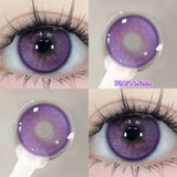 Popxstar  -1 Pair(2pcs) Brown Beauty Colored Contact Lenses for Eyes Purple Halloween Lens Big Eye Lens Natural Look Gray Blue Lens