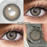 Natural Soft Gray Lenses 1Pair Colored Contact Lenses Brown Eyes Lens Fashion Blue Eye Contact Yearly Makeup Green Lens