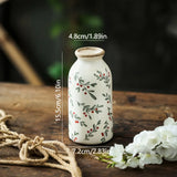 Popxstar  Retro Pastoral Ceramic Vase Home Furnished Ice Cracked Flower Pot Decorative Dry Flower Hydroponic Flower Arrangement Device