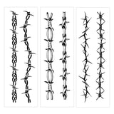 Herbal Thistles Thorns Tattoo Stickers for Women Man Arm Art Temporary Tattoo Waterproof Fake Tattoo Punk Lasting Tatto Sticker