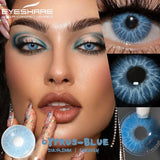 Popxstar  1 Pair Colorful Contact Lenses for Eyes Fashion Blue Eye Lenses Green Lenses Gray Eye Contacts Yearly Lens Eye Contact