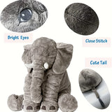 Popxstar 40cm Soft Elephant Plush Toys Cute Elephant Baby Sleeping Pillow Stuffed Animals Best Gifts For Kids Birthday Room Decoration