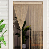 100x200cm Beaded Fringe Curtain Doorway Divider for Living Room Wedding Party Decor DIY Handmade Tassel Curtain