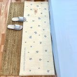 popxstar Bedroom Floor Carpet Bedside Soft Comfortable Non-slip Foot Mat Blue Star Long Rug Girls Room Thick Plush Home Decoration Rugs