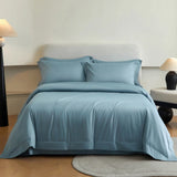 Popxstar  Solid Color Hotel Style Luxury Bedding Set 600TC Egyptian Cotton Single Queen King Size Duvet Cover Flat/Fitted Sheet Pillowcase