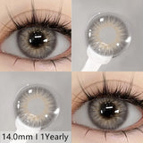 Popxstar 2pcs Natural Color Contact Lenses for Eyes Gray Lenses Colorcont Korean Lenses Yearly Beauty Brown Eye Contacts Lens