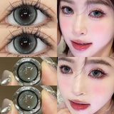 Popxstar  2Pcs New Eyes Color Contact Lenses with Myopia Diopter Natural Eyes Color Lenses Beautiful Pupil Yearly Use Fast Shipping