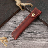 Popxstar Retro Fountain Pen Case Genuine Leather Handmade Pencil Bag Pen Cover Stationery Creative Protective Cover School Supplies