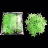Popxstar 3/50/100pcs Fluorescent Glow the Dark 3D Stars Moon Wall Stickers Kids Baby Rooms Decoration Girls Bedroom Ceiling Home Decor