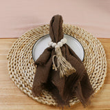 Popxstar 10PCS Set Semi-Sheer Gauze Wedding Table Runner Sage Green Cheesecloth Table Dining Party Christmas Banquets Arches Cake Decor