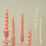 Popxstar 2pc Spiral Candles Scented Candle Decorative Candles Taper Candles Home Decor Wedding Decoration Centerpieces Candlestick Gift