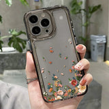 Popxstar INS Korean Red Cherry Phone Case For iPhone 15 Pro Case iPhone 11 13 12 14 Pro Max XR XS X 7 8 Plus SE Clear Shockproof Cover