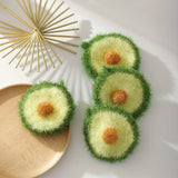 Popxstar  Avocado Shaped Kitchen Cleaning Sponge for Kitchen Dishwashing Cloth Soft Absorbent Household Cleaning Tools Easy Kitchen Tools