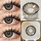1pair Green and Red Anime Cosplay Colored Contact Lenses for Cosplayers: Daily, Party, and Eye Beauty Makeup Contacts