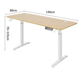 Popxstar Height Adjustable Desk Motion Electric Sit Stand Up Down Computer Table Modern Lift Motorized Gaming Desktop Home Office Desks