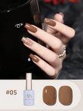 12ML Maillard Tortoise Shell Gelly Amber Gel Nail Polish Brown Nails Black Nails New Year Nails Nail Supplies