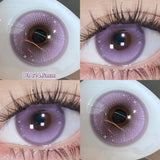 Popxstar  -Daily Disposable 10PCS Colored Contact Lenses for Eyes Myopia Lens Beauty Pupils Eye Lenses Fashion Blue Purple Lenses