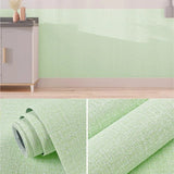 Popxstar  10m 1 roll DIY 3D linen texture self-adhesive wallpaper,PVC wallpaper tile wall paste, used in living room, dining room,bathroom