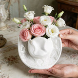 Creative Unique Cowboy Hat Vase Western Style Handmade Ceramic Vase Modern Flower Arrangement Ornaments Tabletop Centerpiece